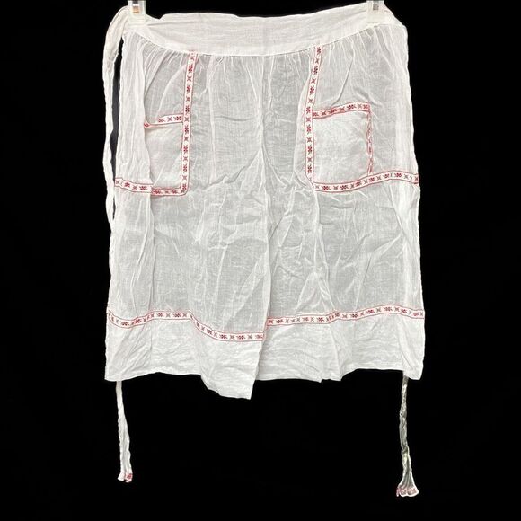 Vintage Sheer Apron Cottagecore Handmade - Picture 1 of 4